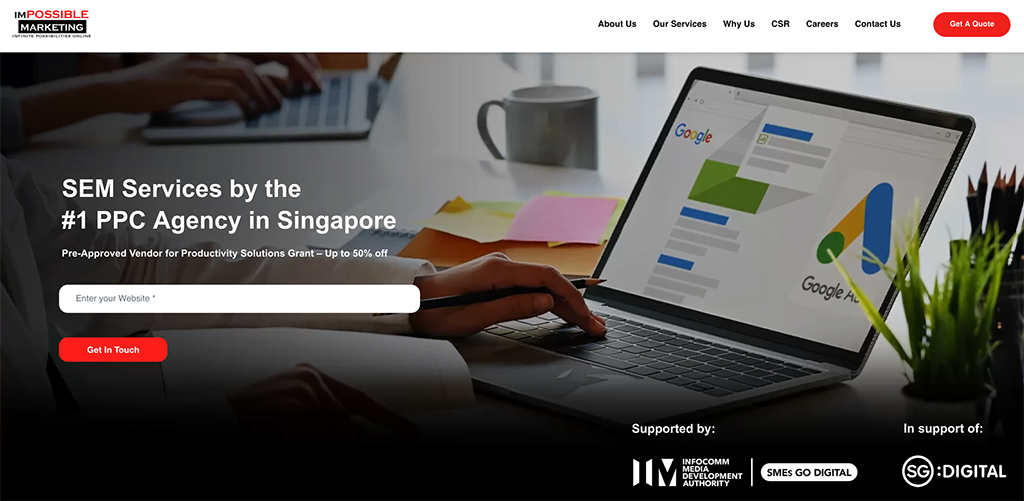 Impossible Marketing PPC Agency In SIngapore
