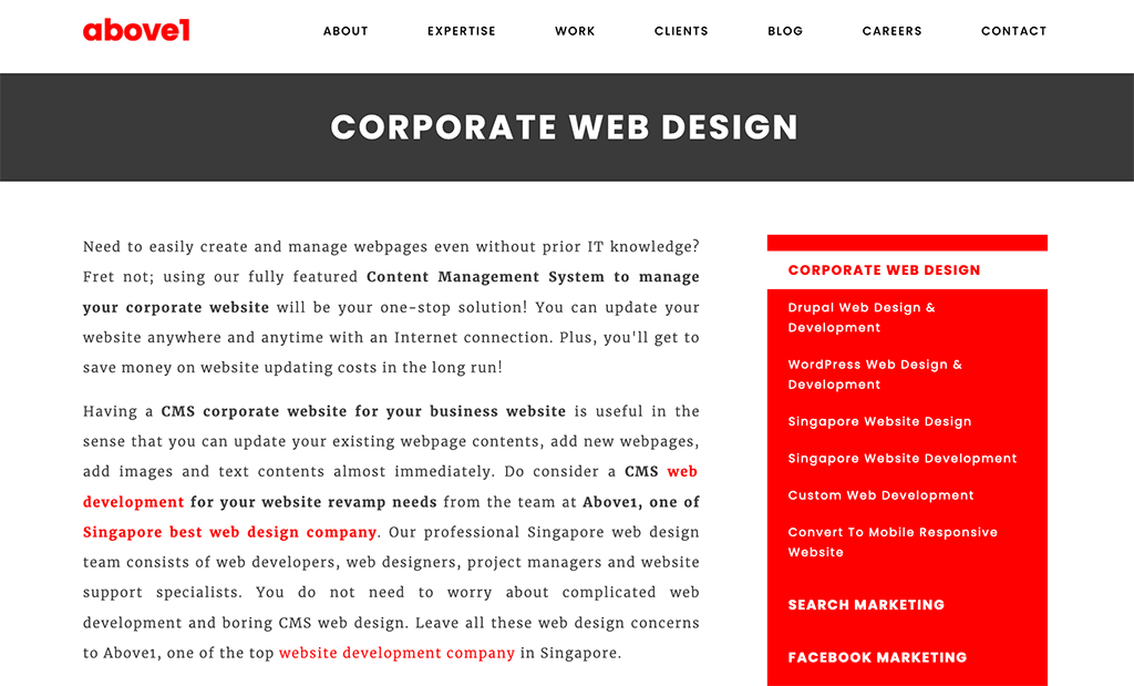 Above1 Corporate Web Design And Development